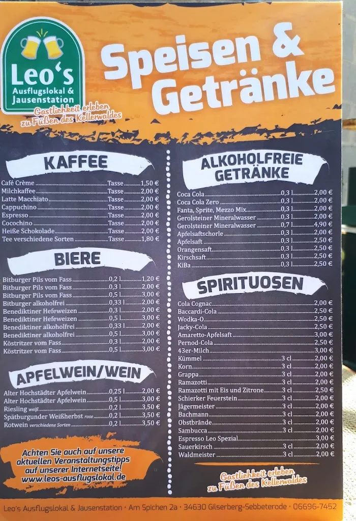 Menu_Leo's Ausflugslokal & Jausenstation_Gilserberg_image_1