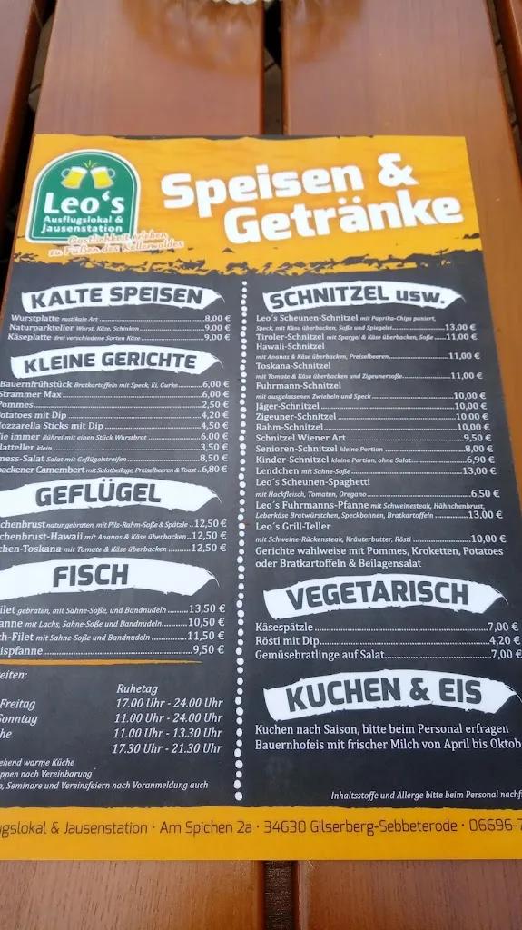 Menu_Leo's Ausflugslokal & Jausenstation_Gilserberg_image_4