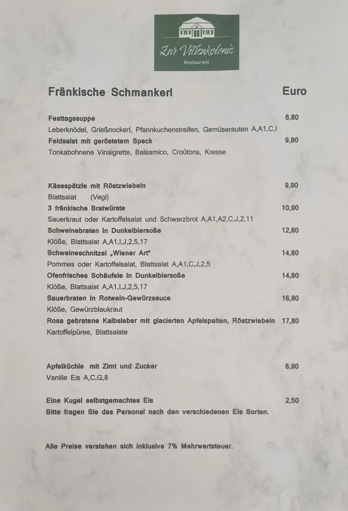 Menu_Zur Villenkolonie_Fürth_immagine_2