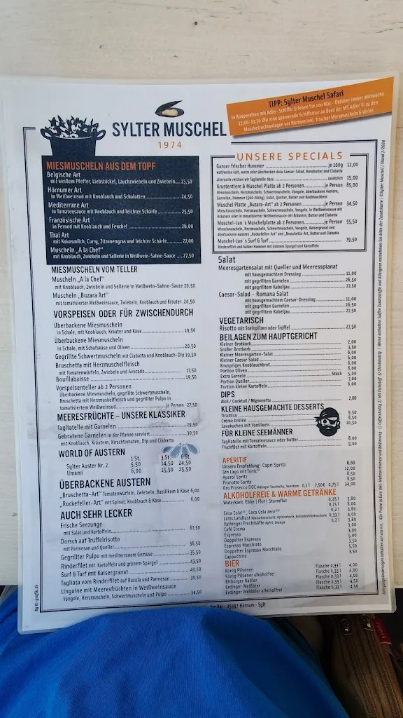 Menu_Sylter Muscheln Bistro_(Sylt)_image_3