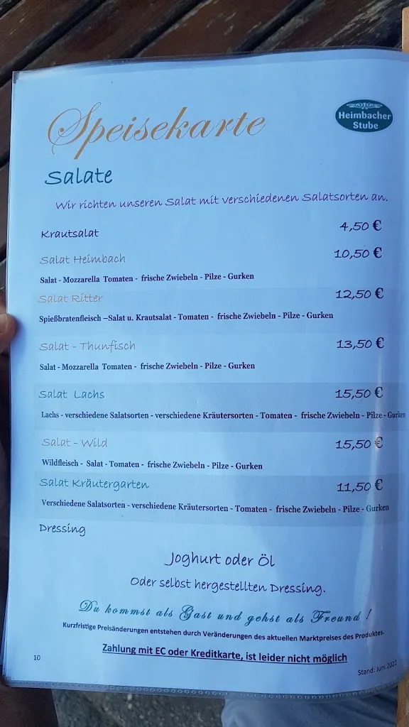 Menu_Heimbacher Stube_Heimbach_immagine_2