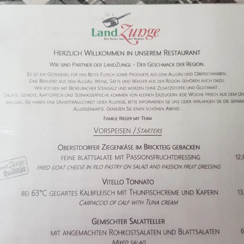 Menu_Rieger's Restaurant_Oberstdorf_image_2