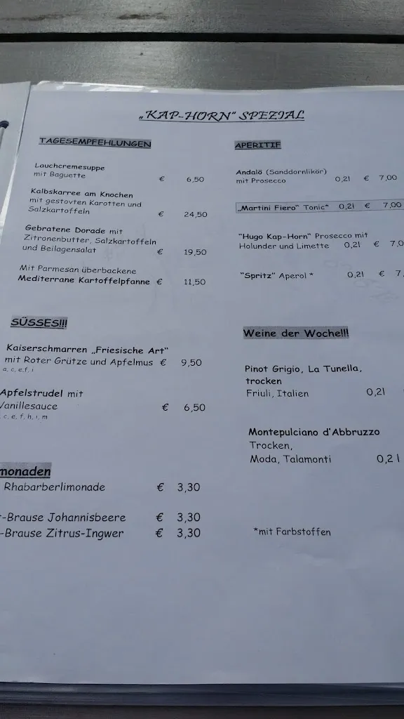 Menu_Strandrestaurant Kap-Horn_(Sylt)_image_1