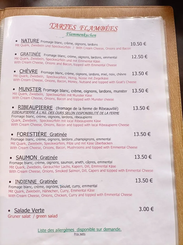 Menu_O'berge du Parc_France_image_1