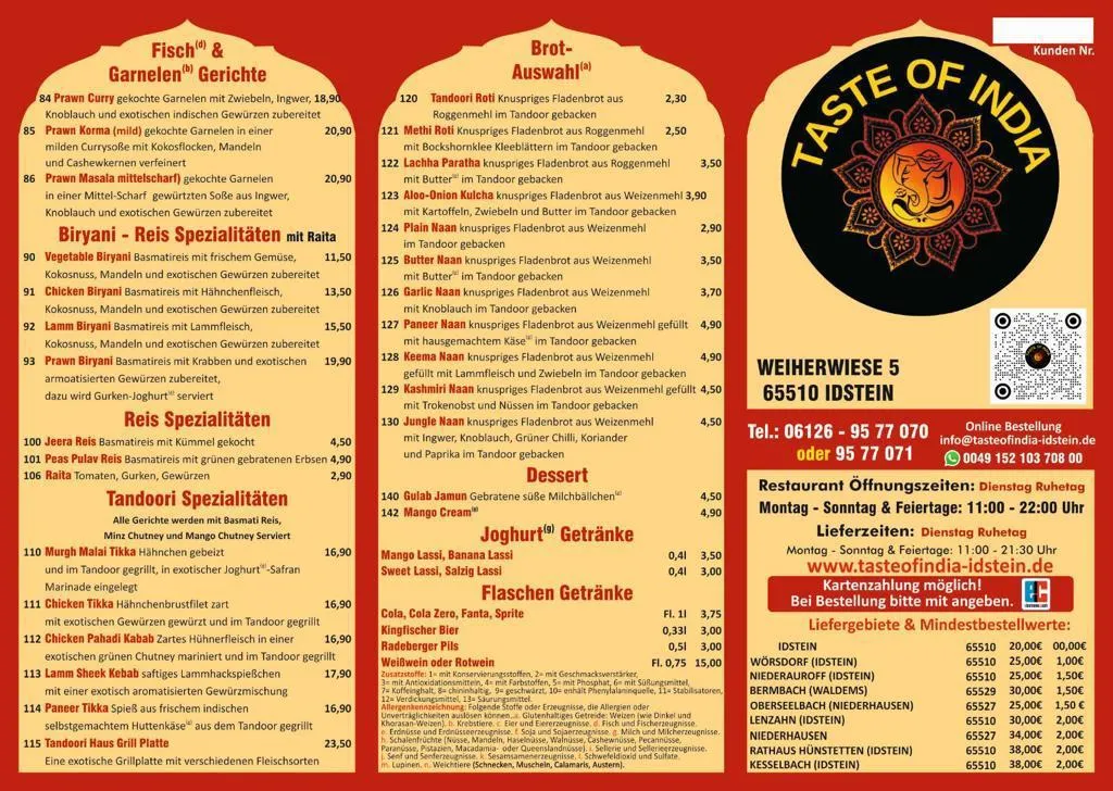Menu_Taste of India Idstein_Idstein_immagine_2