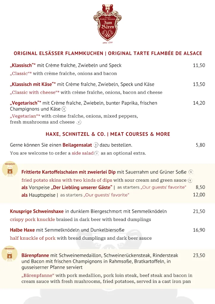 Menu_Gasthaus Zum Bären_Main_image_1