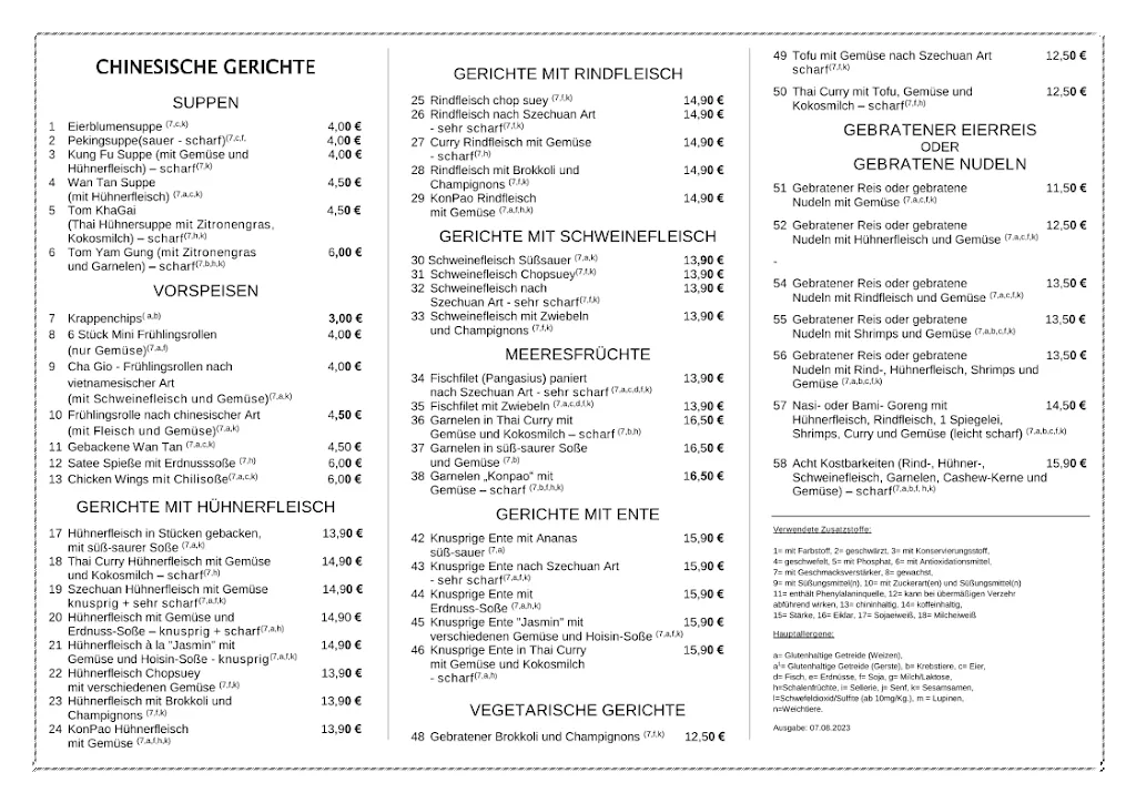 Menu_China Restaurant Jasmin_Sembach_immagine_4