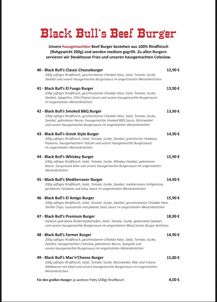 Menu_Black Bull Michelstadt_Michelstadt_immagine_4