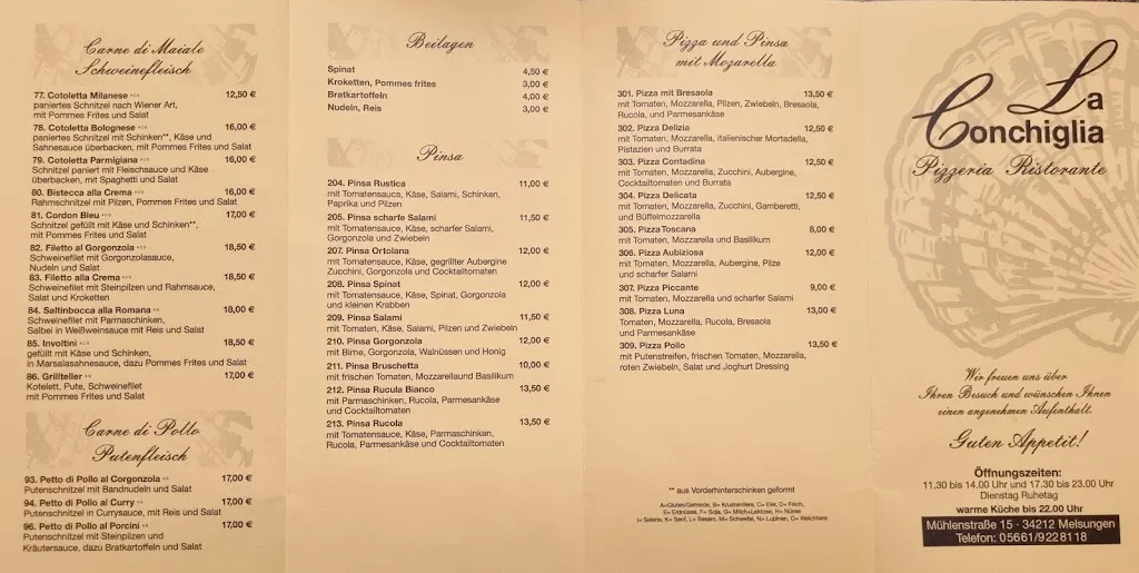 Menu_La Conchiglia_Melsungen_image_3