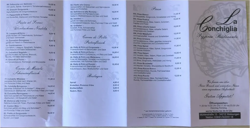 Menu_La Conchiglia_Melsungen_image_4