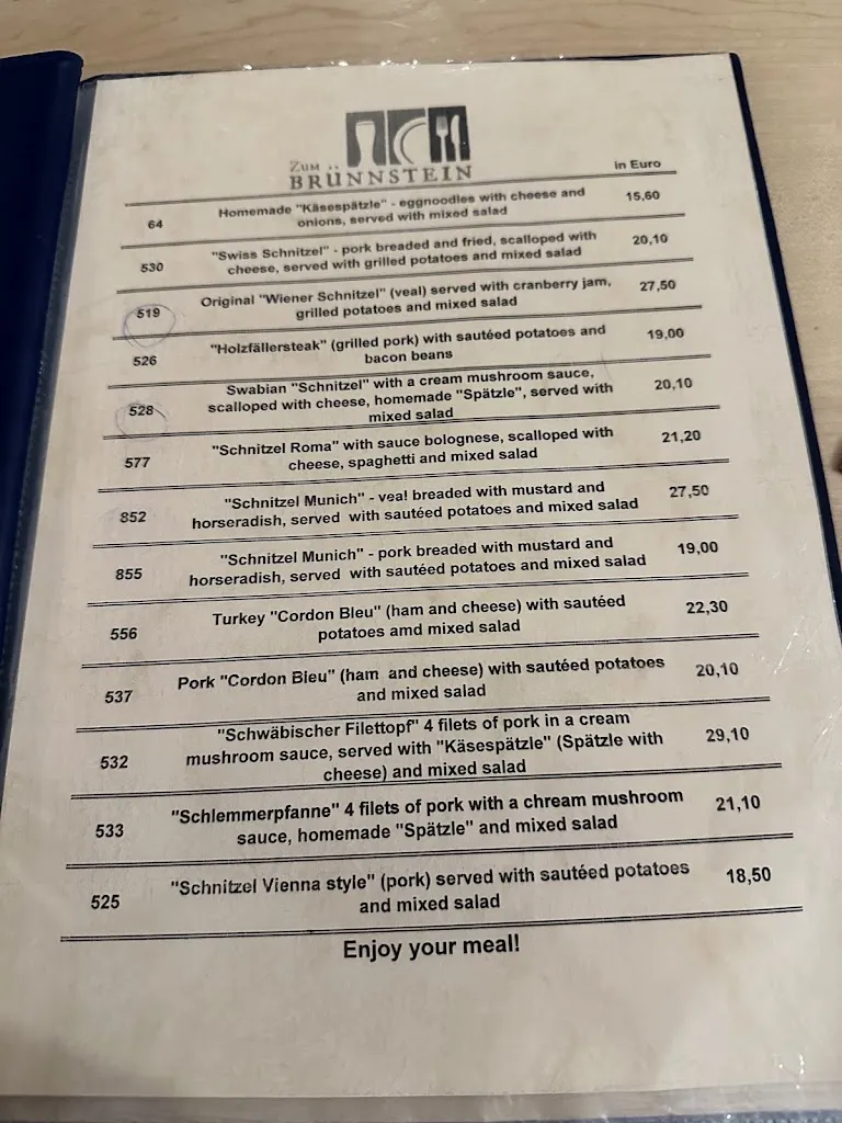 Menu_Zum Brünnstein_München_image_1