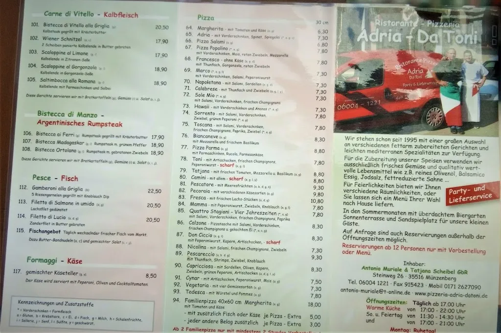 Menu_Ristorante Adria da Toni_Münzenberg_image_4