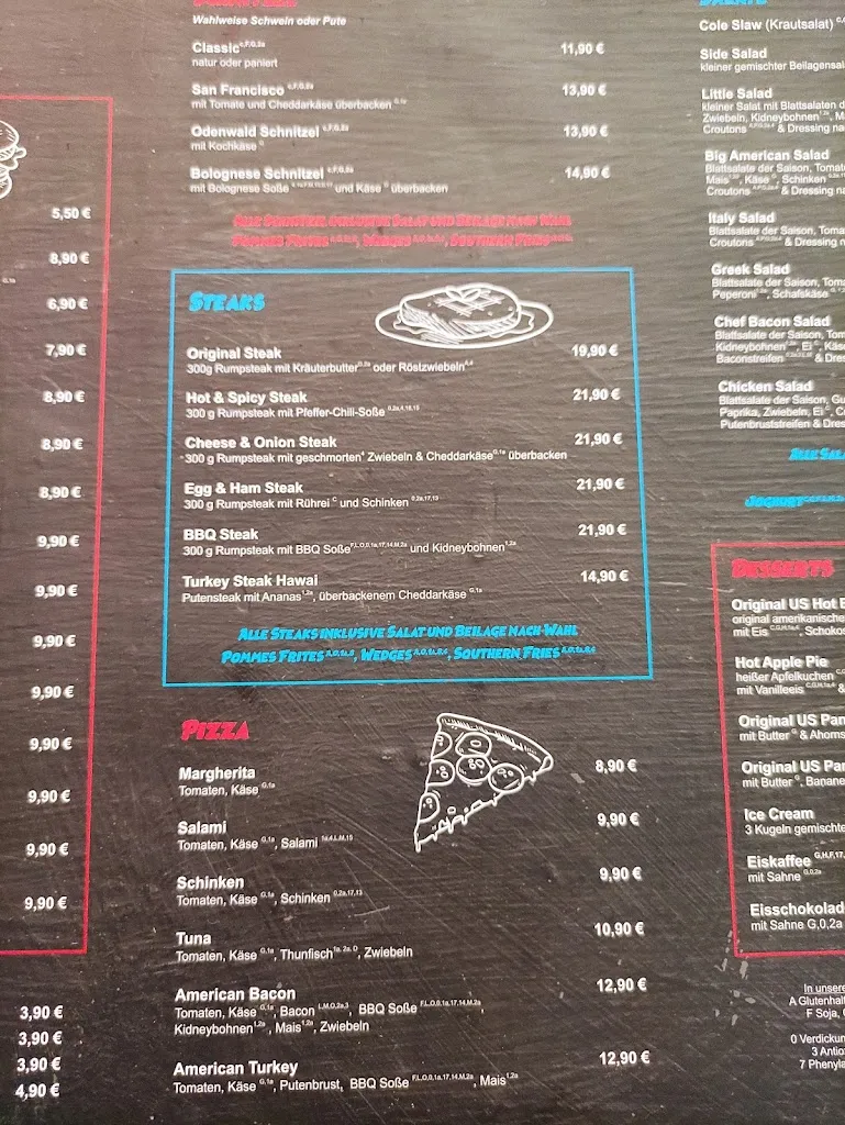 Menu_Flamme & Feuer American Diner_Mörlenbach_immagine_1