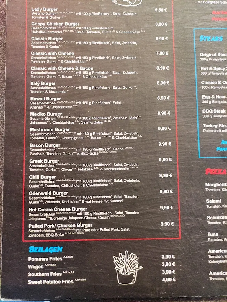 Menu_Flamme & Feuer American Diner_Mörlenbach_immagine_2