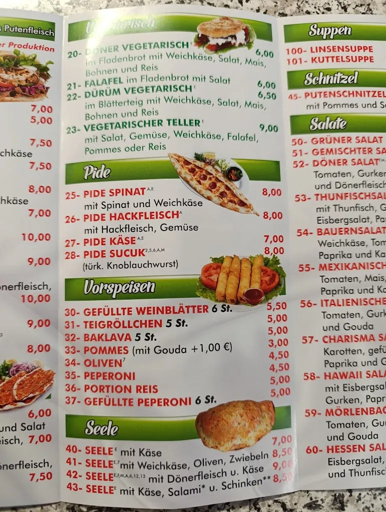 Menu_Charisma DönerHaus_Mörlenbach_immagine_2