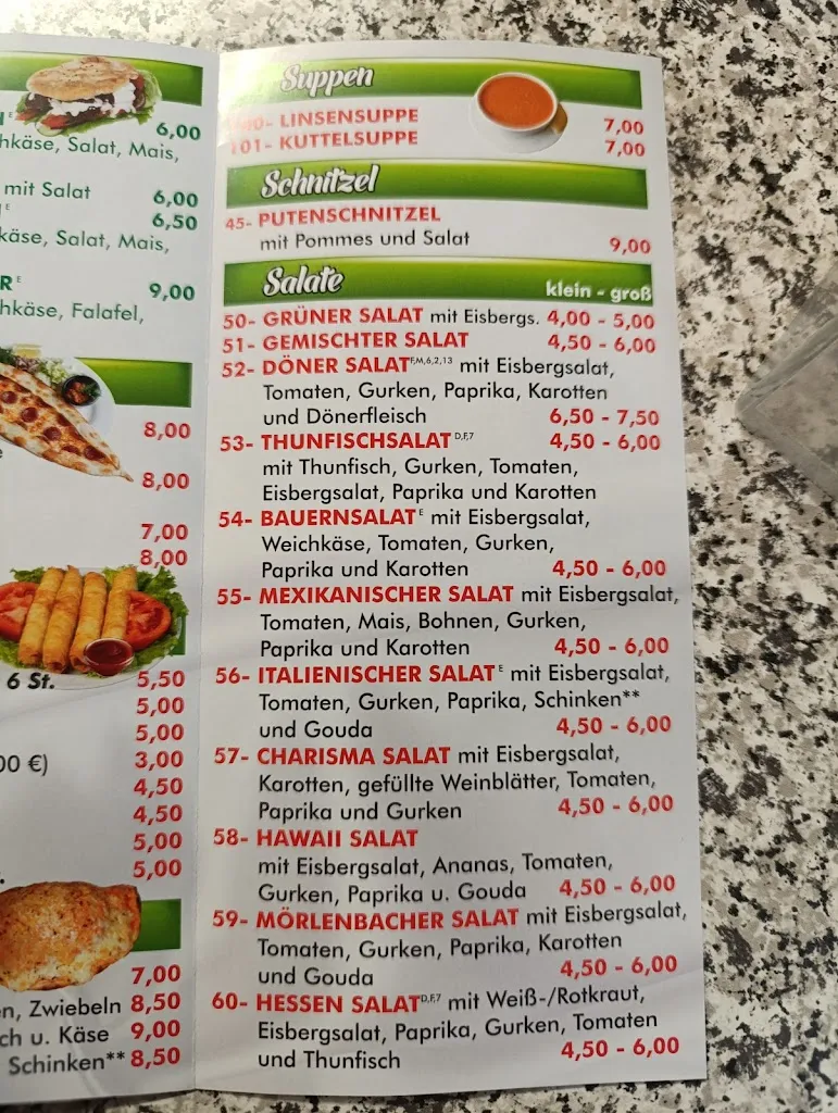 Menu_Charisma DönerHaus_Mörlenbach_immagine_3
