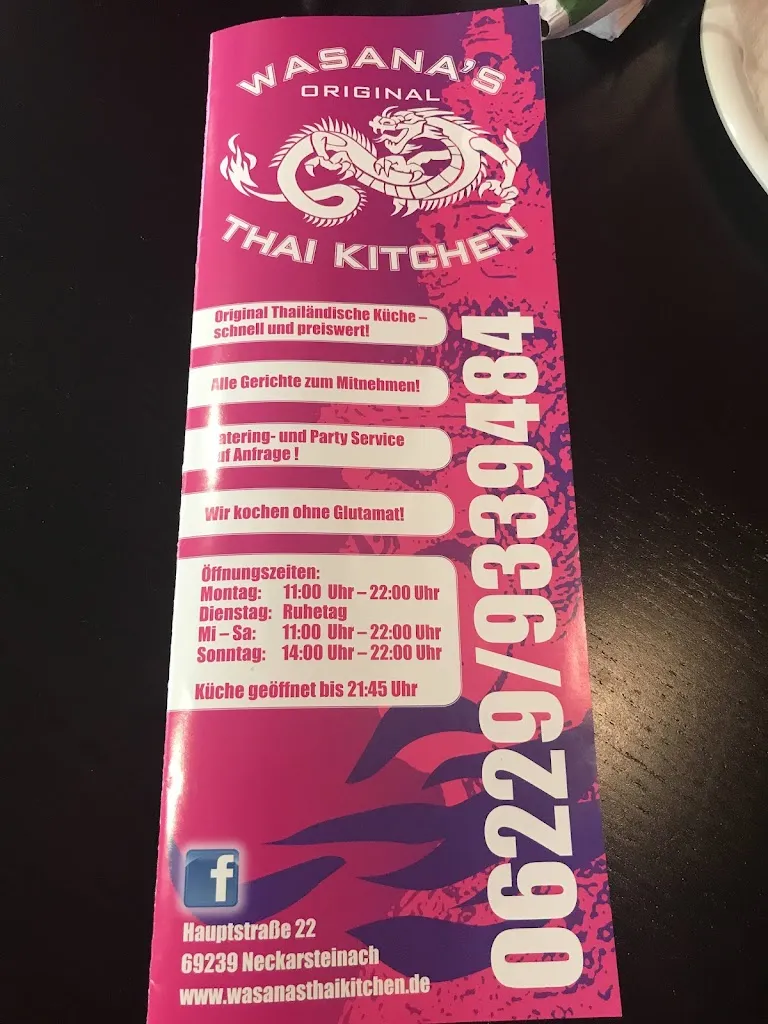 Menu_Wasana's Original Thai Kitchen_Neckarsteinach_image_2