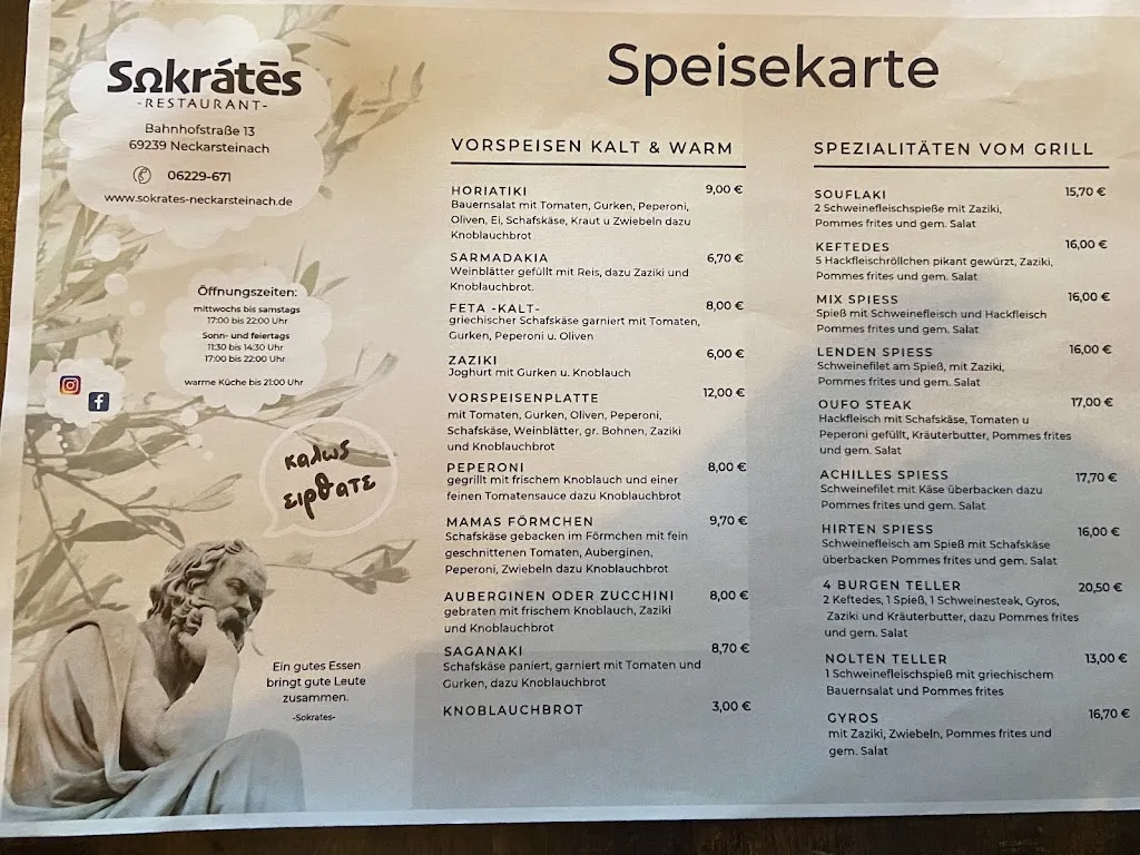 Menu_Restaurant Sokrates_Neckarsteinach_immagine_1