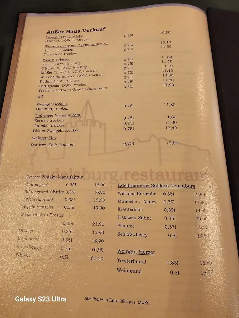 Menu_Burgrestaurant Rudelsburg_(Saale)_image_1