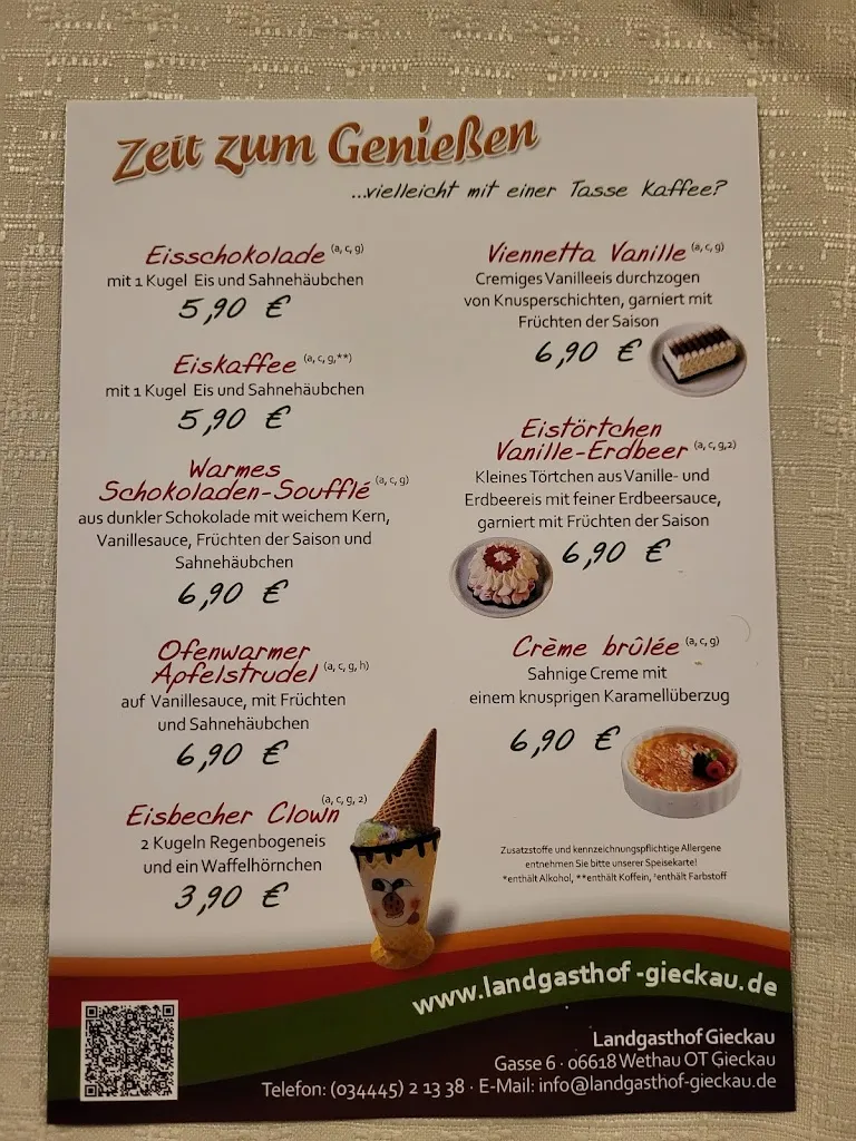 Menu_Landgasthof Gieckau_Wethau_immagine_2