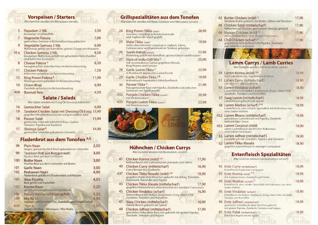 Menu_Style of India - Neu-Anspach_Neu-Anspach_image_1