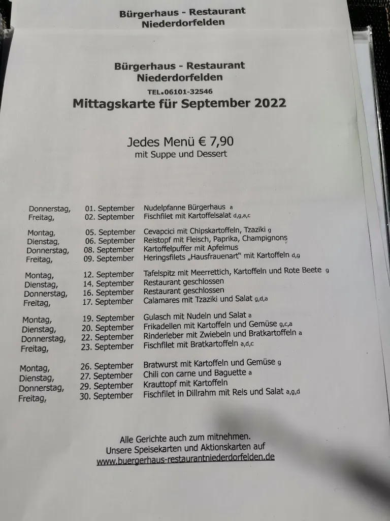 Menu_Restaurant Bürgerhaus Niederdorfelden_Niederdorfelden_image_1