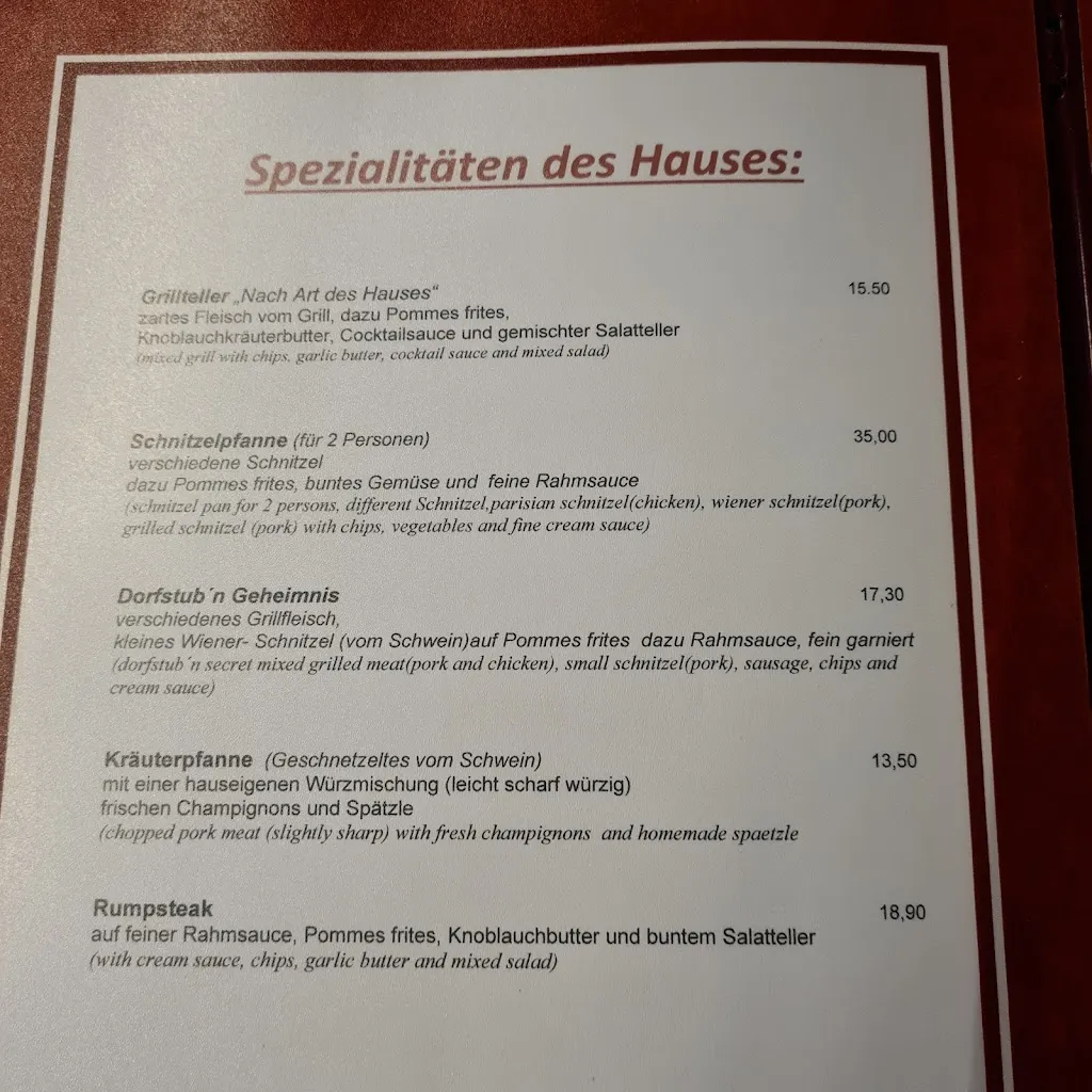 Menu_Cafe-Restaurant Dorfstub´n Andrea Draxl_Austria_image_2