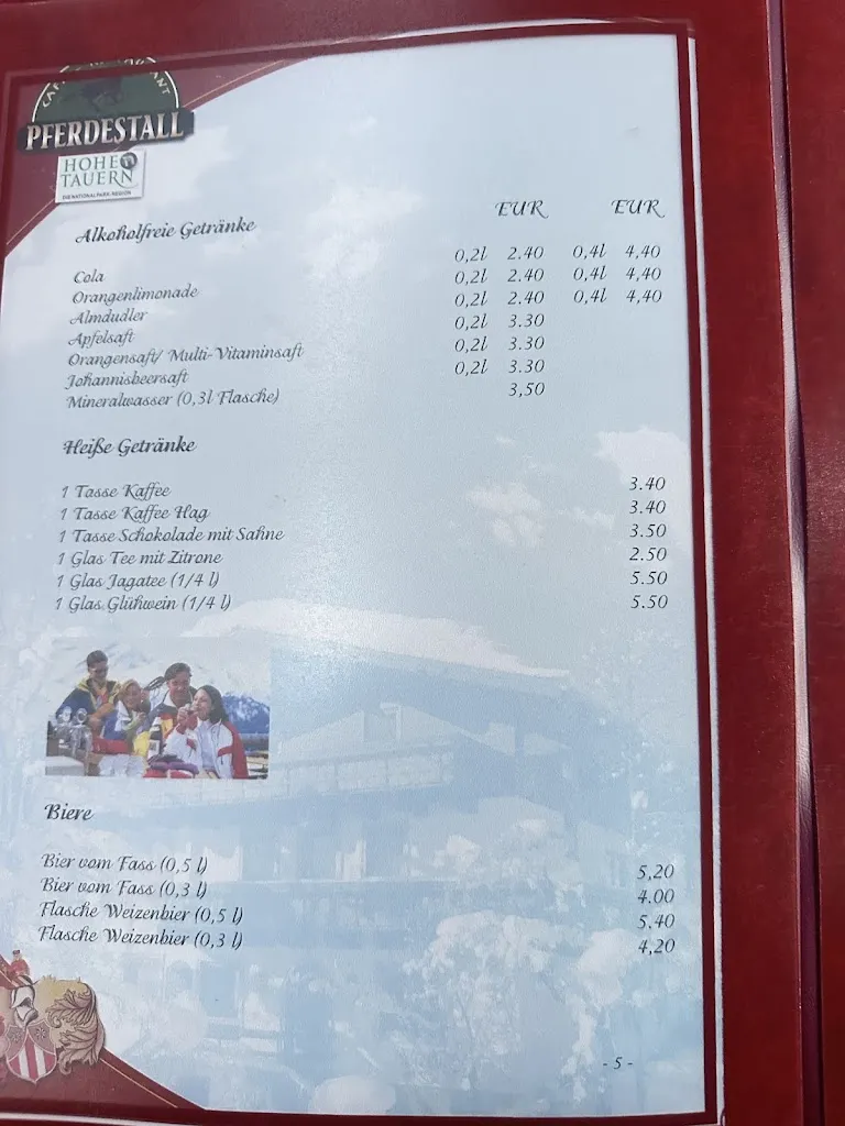 Menu_Cafe Restaurant Pferdestall_Austria_image_1