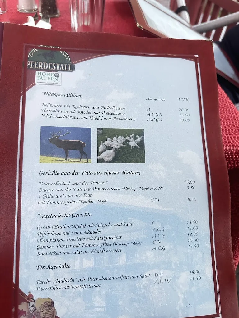 Menu_Cafe Restaurant Pferdestall_Austria_image_3
