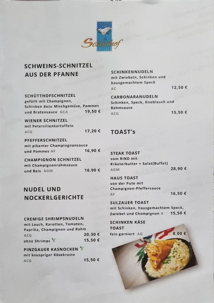 Menu_Gasthof Schütthof_Austria_immagine_1