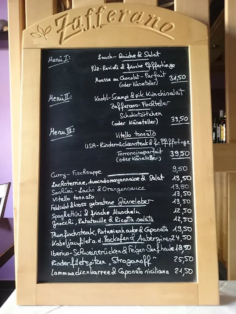Menu_Restaurant Zafferano_Schöneck_image_1