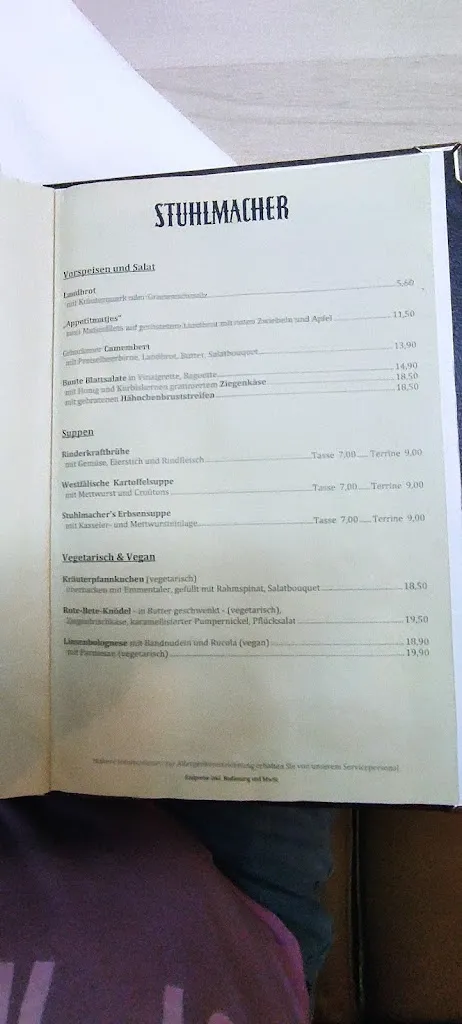 Menu_Gasthaus Stuhlmacher_Münster_imagen_2