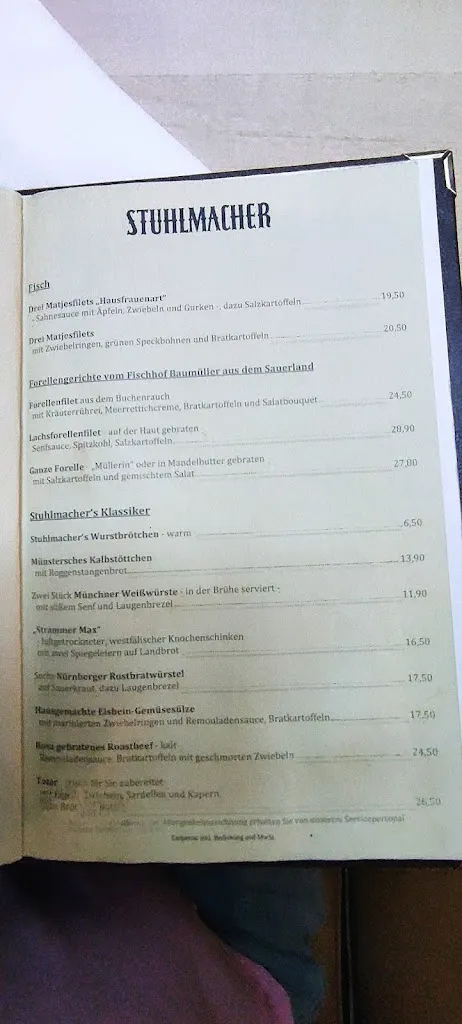 Menu_Gasthaus Stuhlmacher_Münster_imagen_4