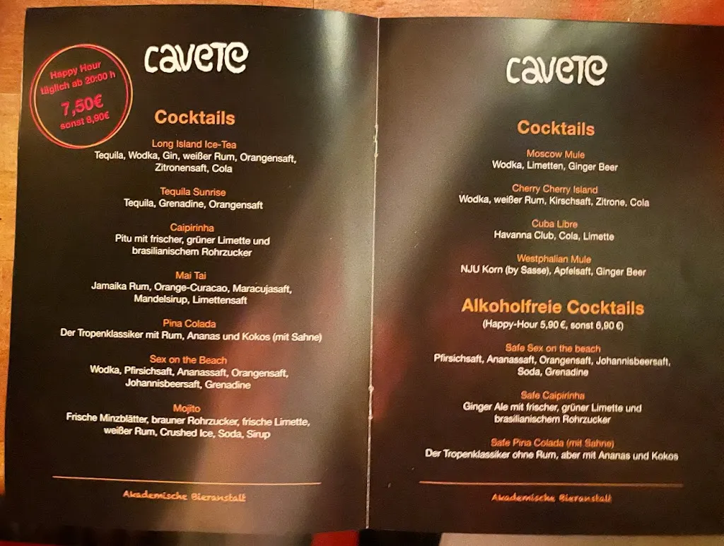 Menu_Cavete Muenster_Münster_image_2