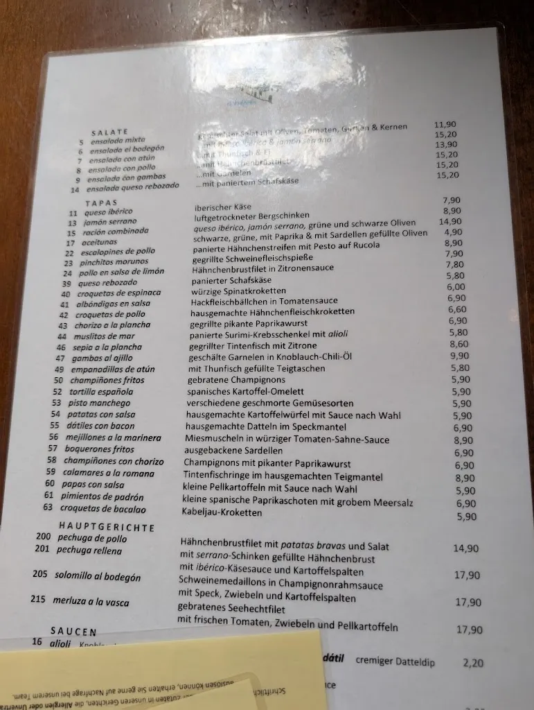 Menu_el bodegón_Münster_immagine_1