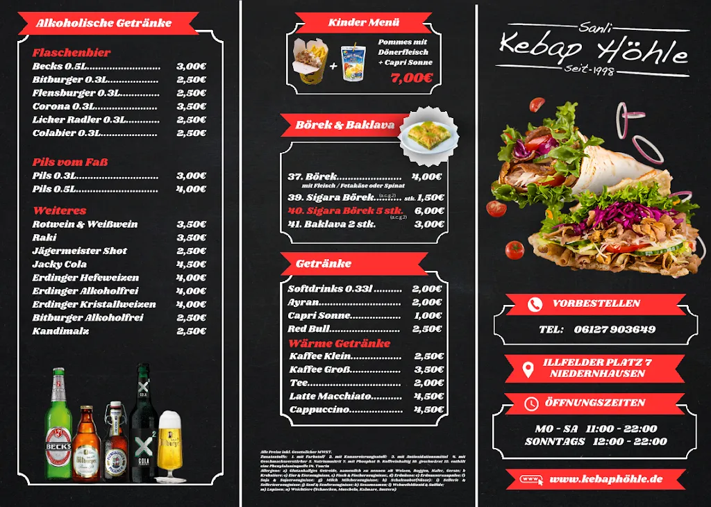 Menu_Kebap Höhle_Niedernhausen_immagine_1