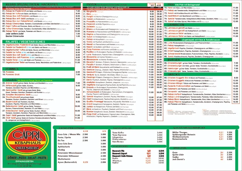 Menu_CAPRÍ KEBAP ORTENBERG_Ortenberg_image_1