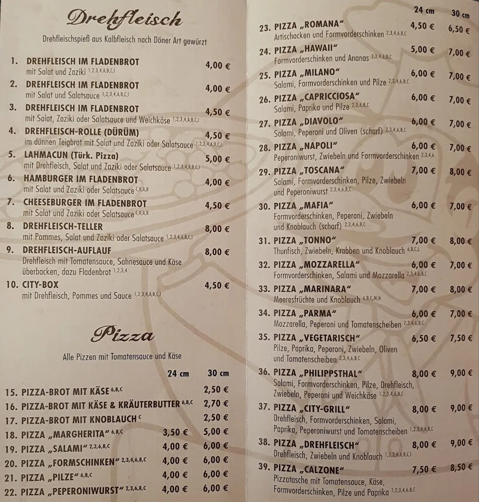 Menu_Restaurant & Pizzeria 