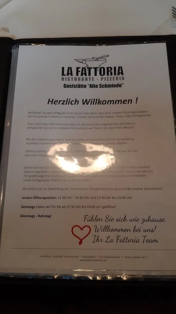 Menu_La Fattoria / Alte Schmiede_Obertshausen_immagine_1