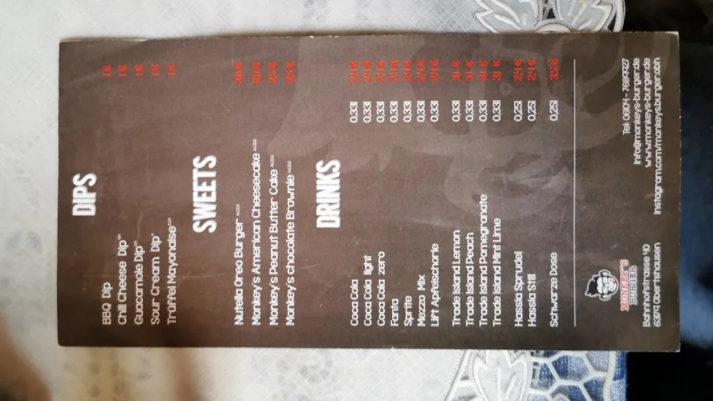 Menu_Monkey‘s Burger_Obertshausen_image_1