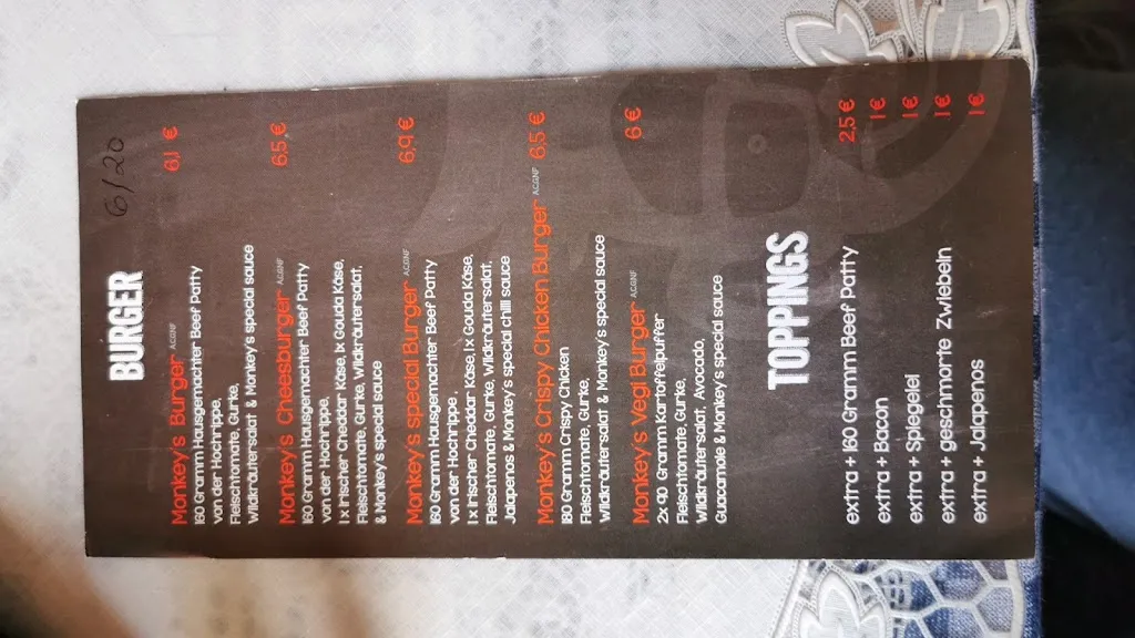 Menu_Monkey‘s Burger_Obertshausen_image_2