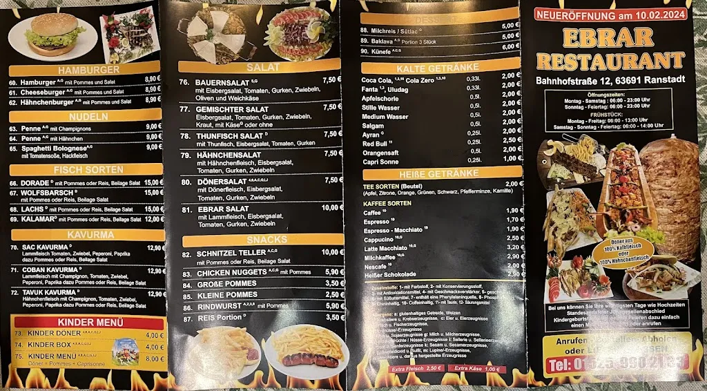 Menu_Ebrar Restaurant_Ranstadt_immagine_1