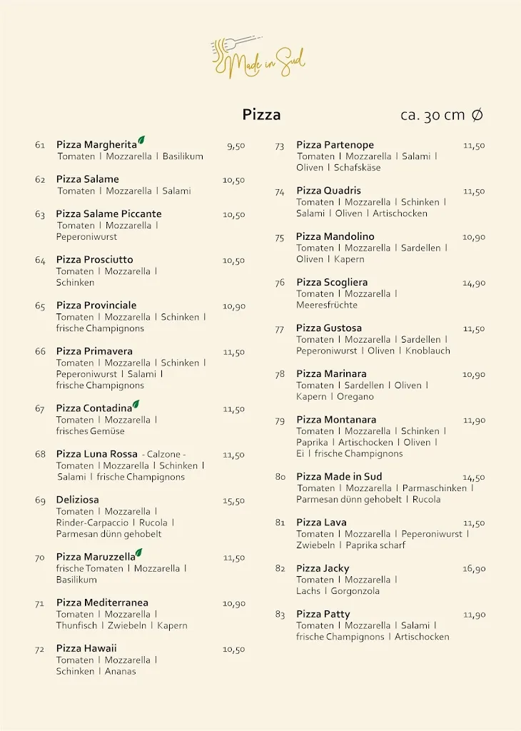 Menu_Ristorante Made in Sud_Pfungstadt_image_1