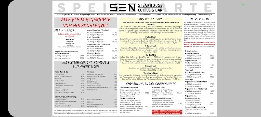 Menu_Sen Steakhouse Coffee & Bar_Rodgau_immagine_1