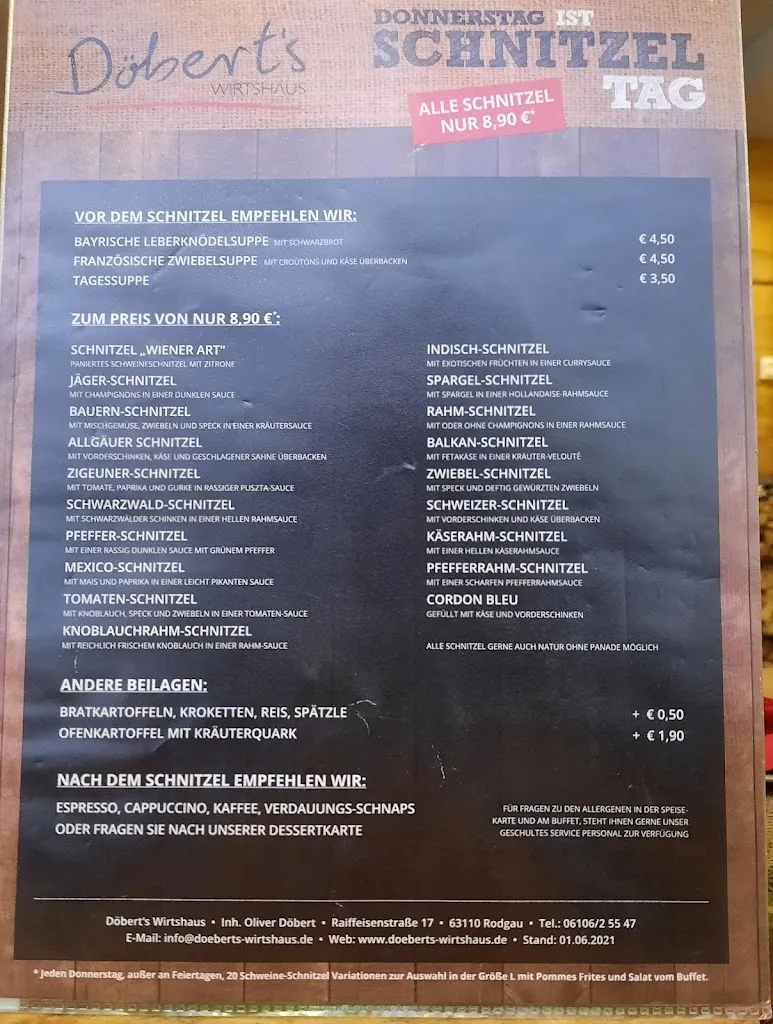 Menu_Döbert's Wirtshaus_Rodgau_image_1