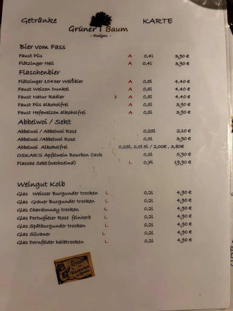 Menu_Grüner Baum - Rodgau -_Rodgau_image_1