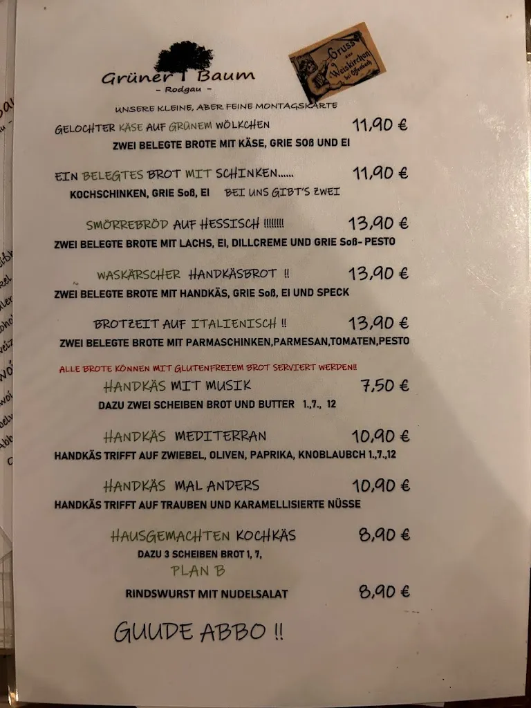 Menu_Grüner Baum - Rodgau -_Rodgau_image_2