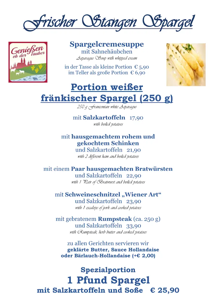 Menu_Restaurant Gasthaus zur Schranne in Rothenburg o/T_Tauber_image_1