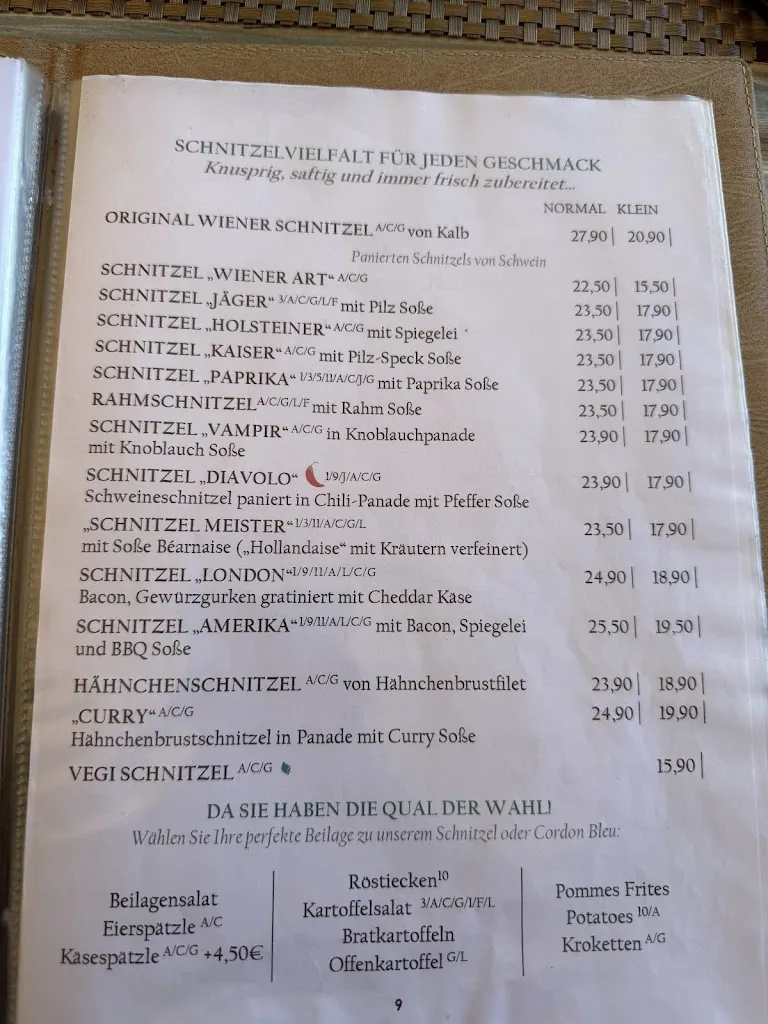 Menu_DIE SCHNITZELFARM / Restaurant Meisterklause_Allensbach_image_1