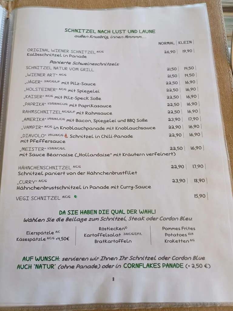 Menu_DIE SCHNITZELFARM / Restaurant Meisterklause_Allensbach_image_2